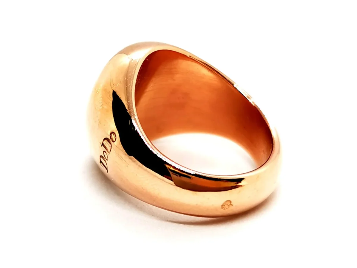 Dodo pomellato Bague Chevalière Or rose – Image 4