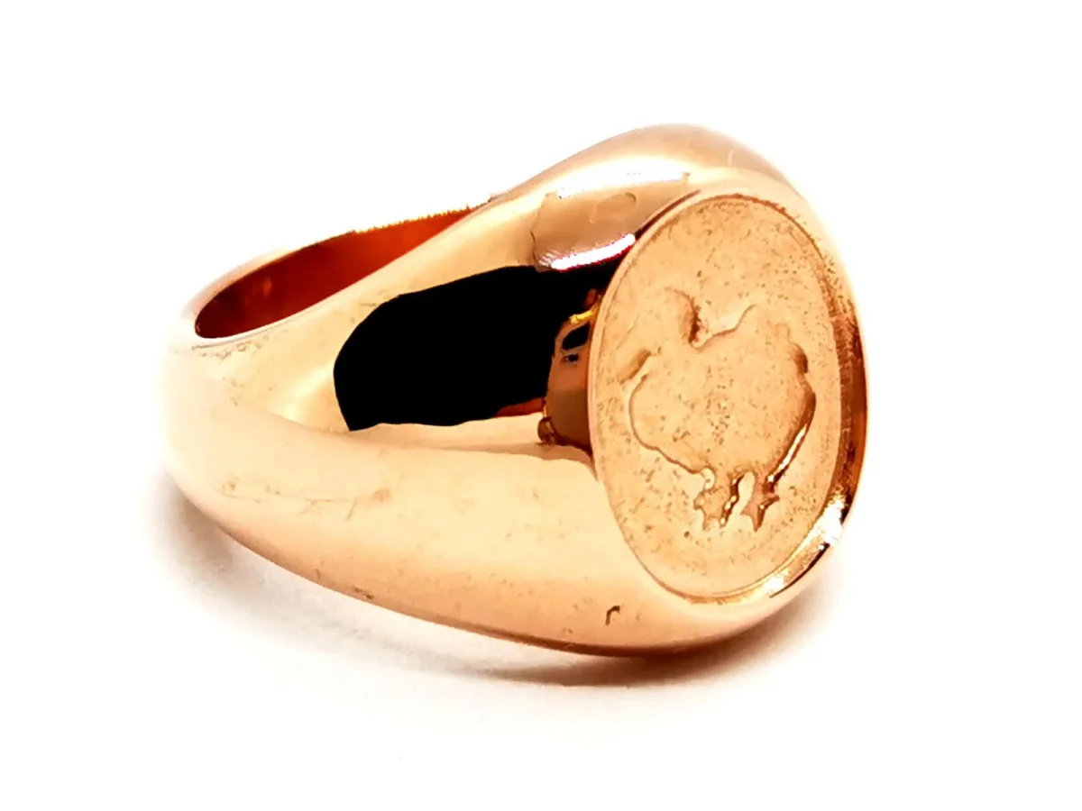 Dodo pomellato Bague Chevalière Or rose – Image 7