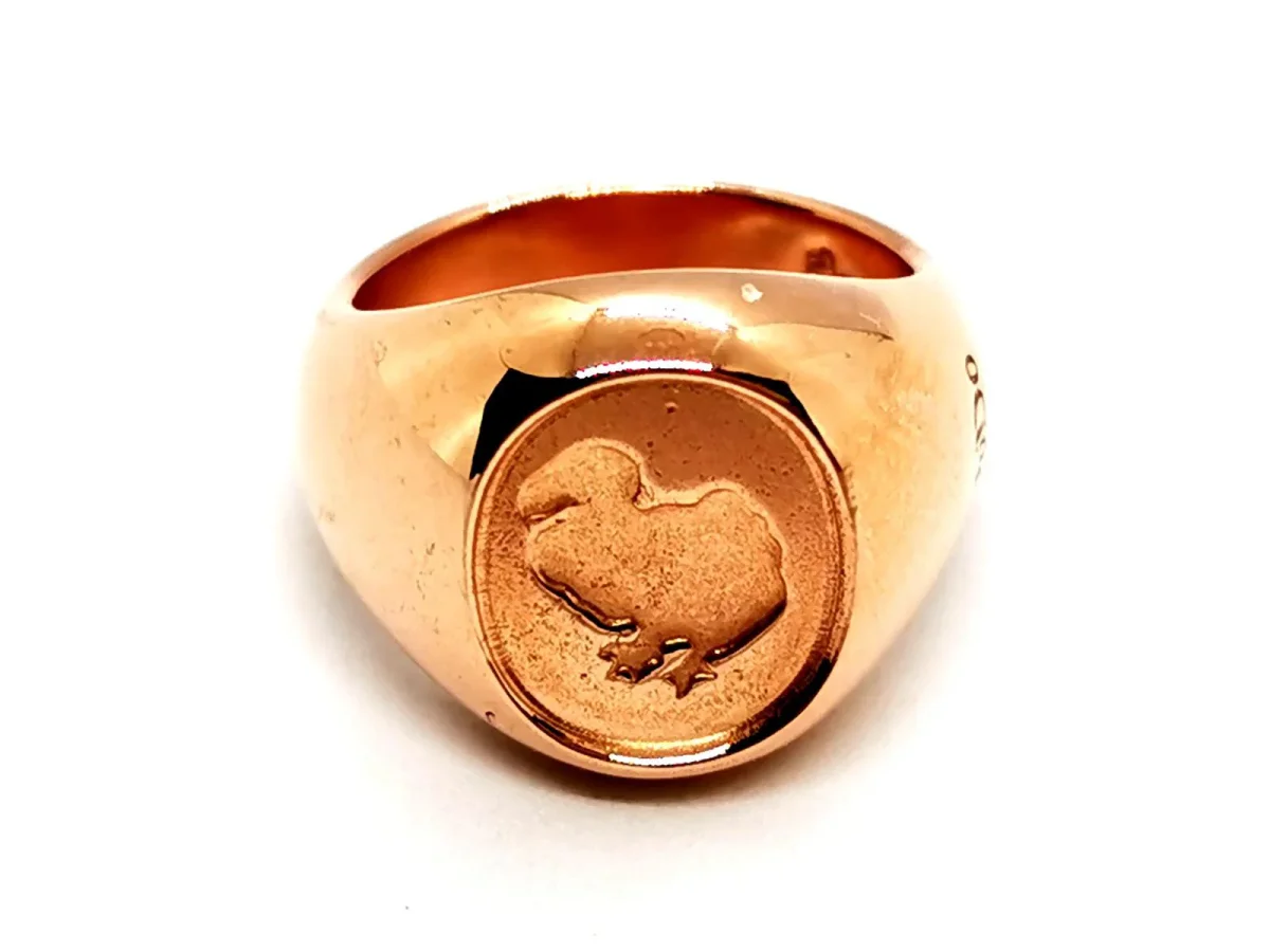 Dodo pomellato Bague Chevalière Or rose – Image 8