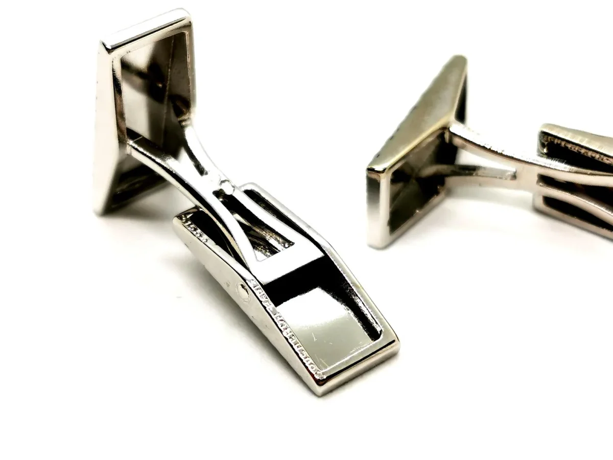 Boucheron Boutons de manchette Or blanc – Image 7