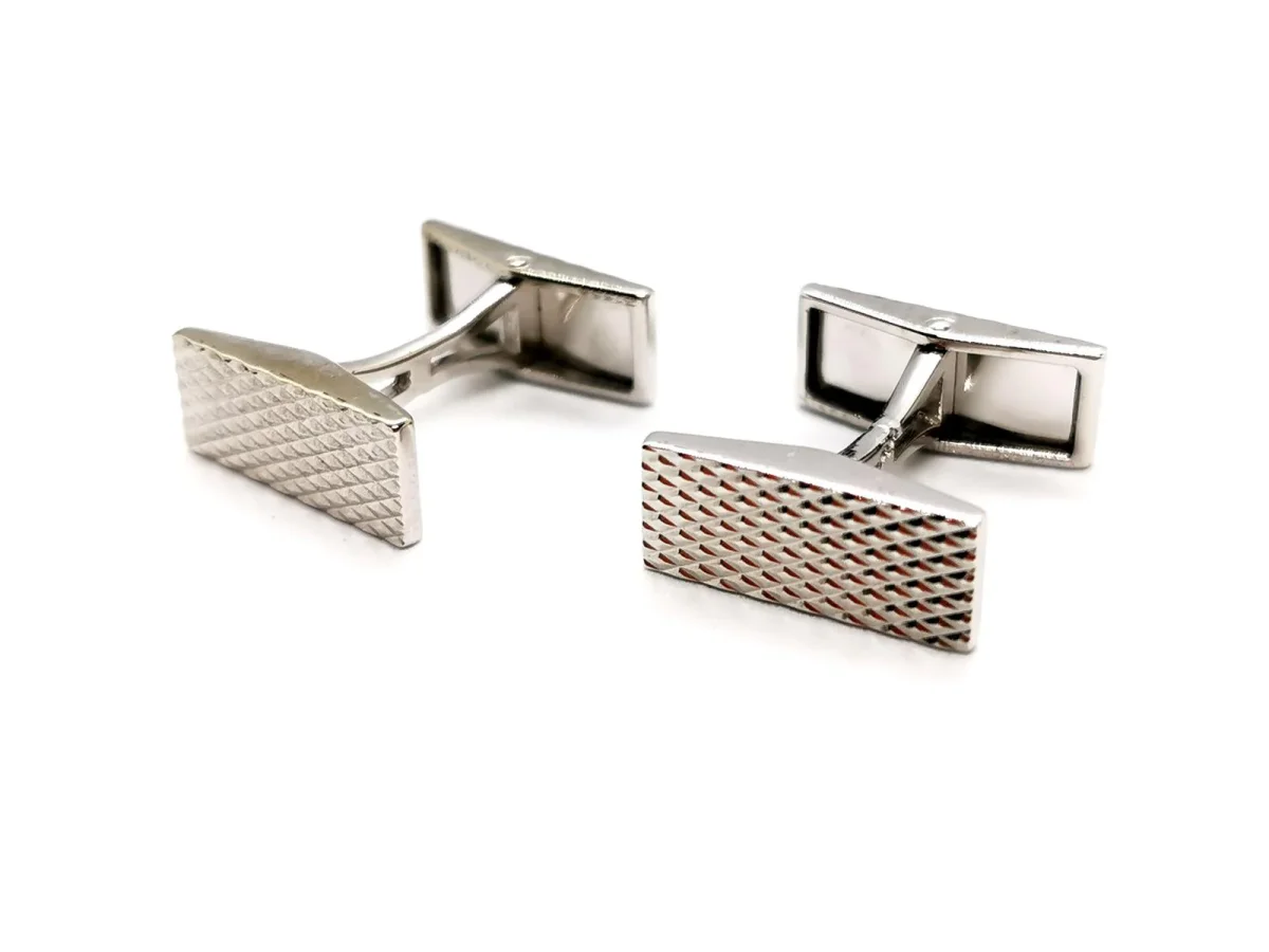 Boucheron Boutons de manchette Or blanc – Image 9