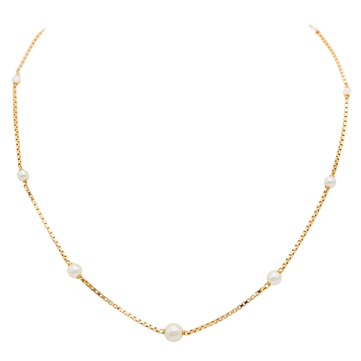 Collier Sautoir Or jaune Perle – Image 2