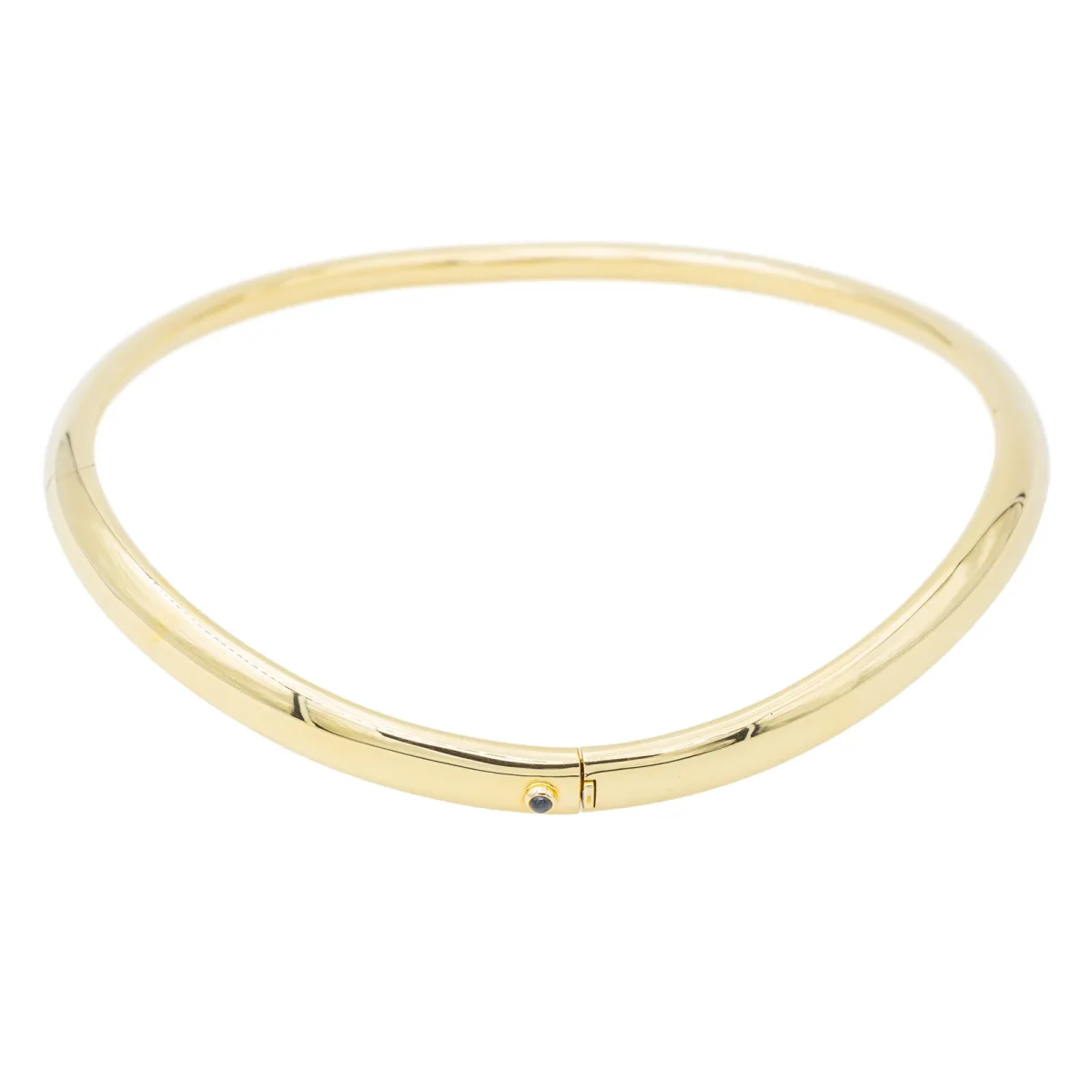 Collier Ras de cou Or jaune Saphir – Image 7