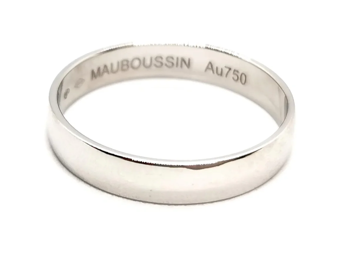 Mauboussin Bague Alliance Ruban du bonheur mon amour Or blanc – Image 2
