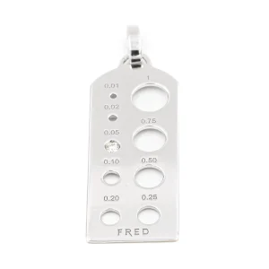 Fred Pendentif Calibre à pierres Or blanc Diamant