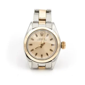 Rolex Montre Oyster perpetual Acier, Or jaune