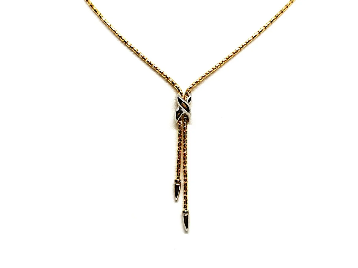 Collier Pendentif Or jaune, Or blanc