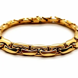 Bracelet Maille haricot Or jaune