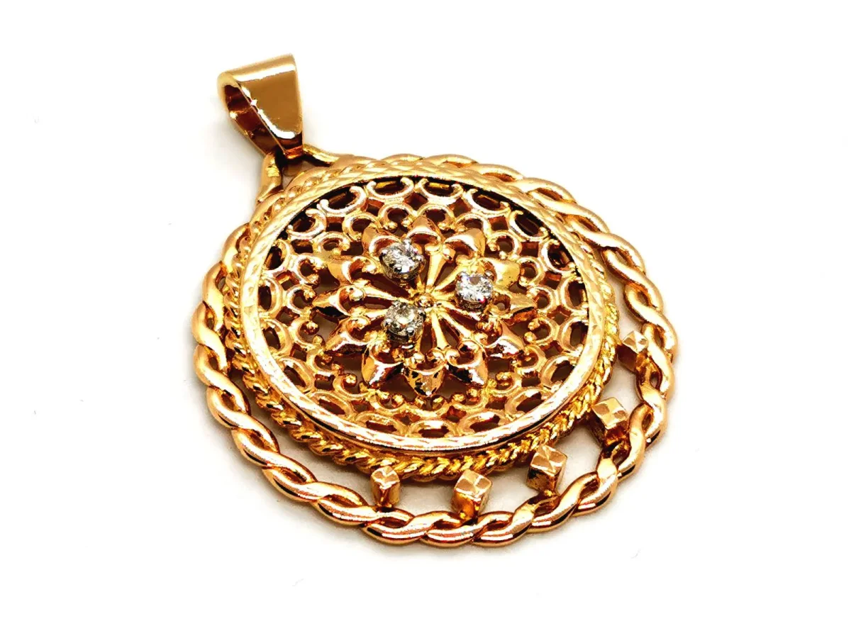 Pendentif Pendentif Or jaune Diamant