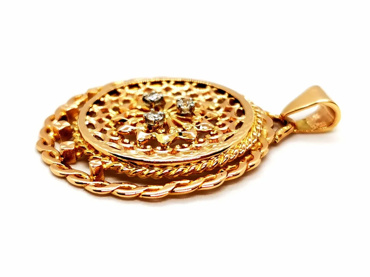 Pendentif Pendentif Or jaune Diamant – Image 3