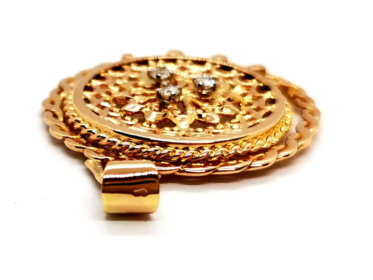 Pendentif Pendentif Or jaune Diamant – Image 5