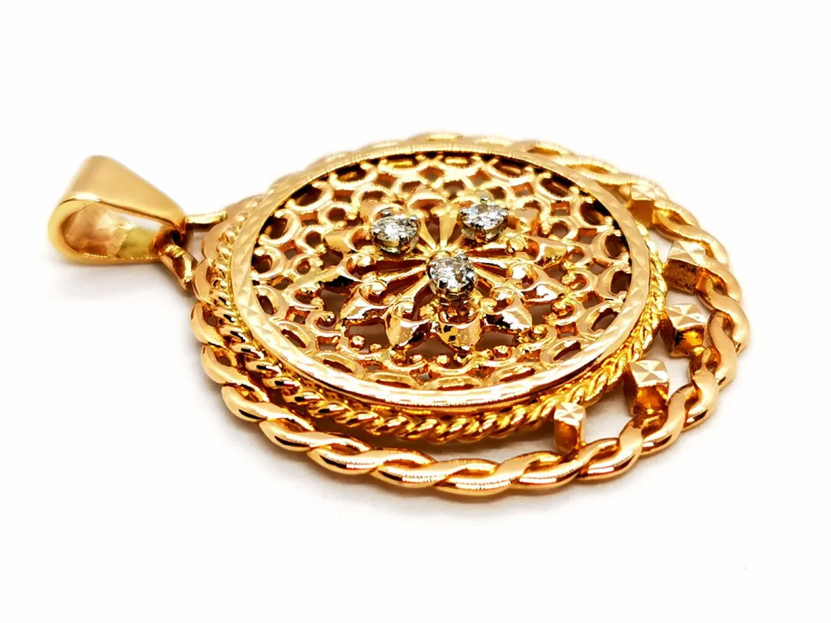 Pendentif Pendentif Or jaune Diamant – Image 7