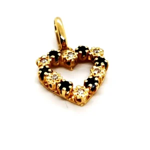 Pendentif Pendentif Or jaune Diamant, Saphir