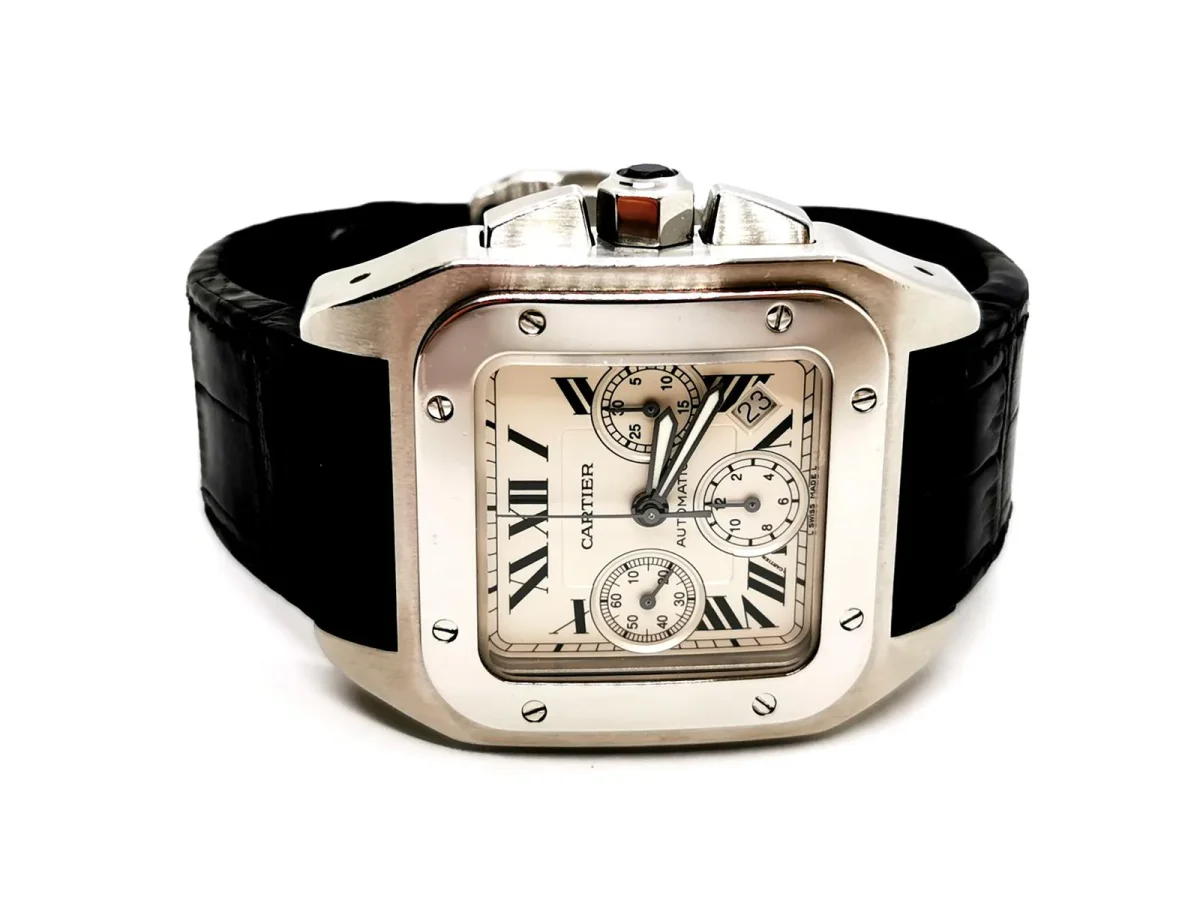 Cartier Montre Santos Acier Saphir