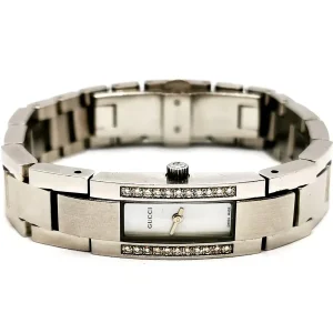 Gucci Montre 4600l Acier Diamant