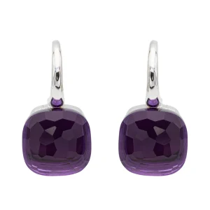 Pomellato Boucles d'oreilles Nudo Or blanc Améthyste