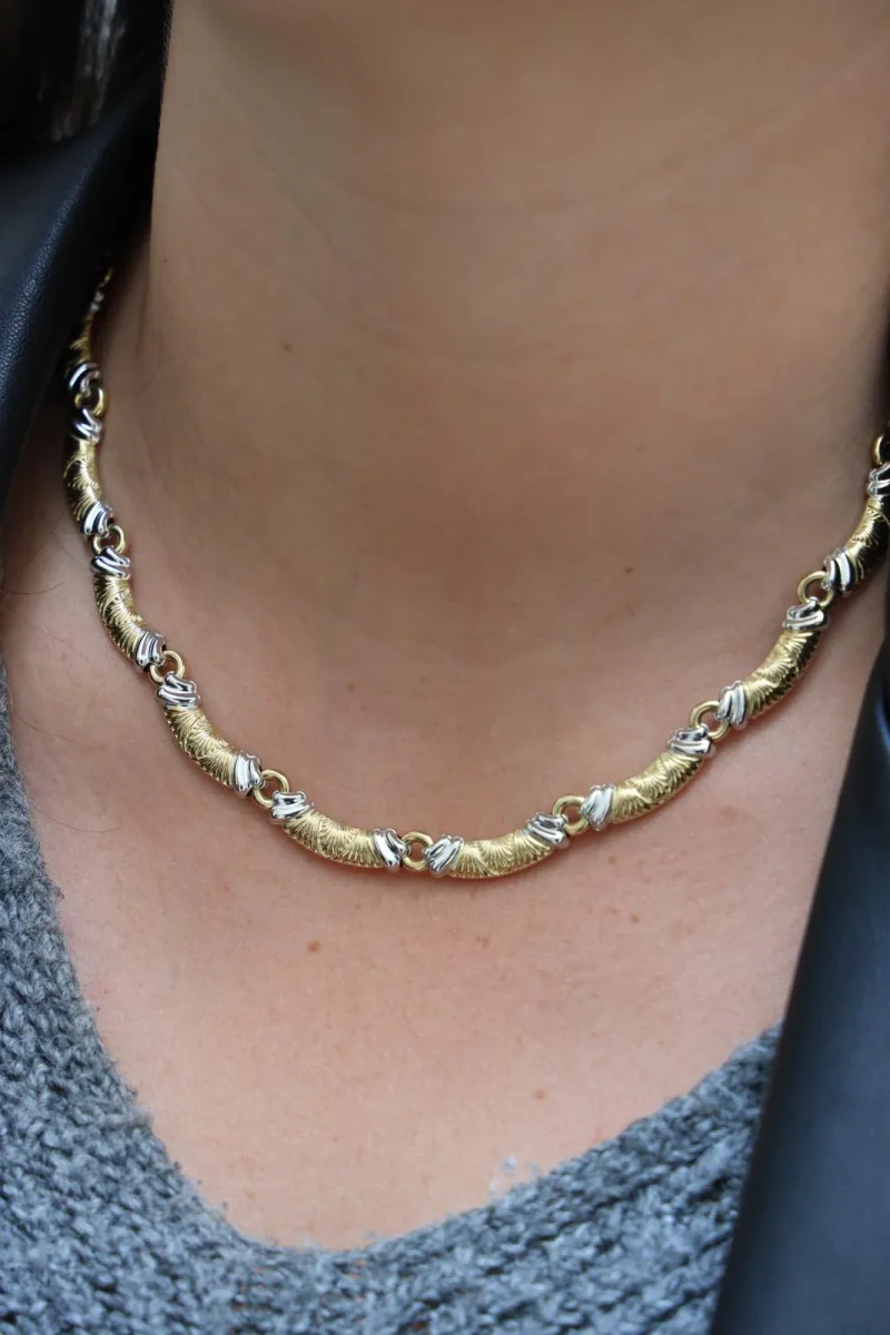 Chimento Collier Or jaune, Or blanc Diamant – Image 3