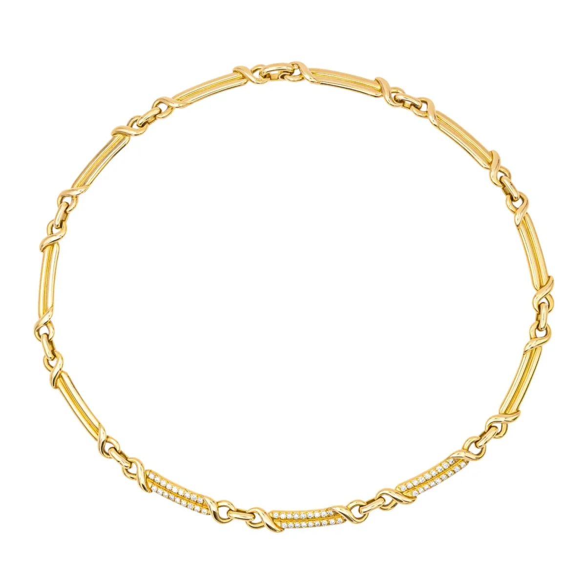 Collier Or jaune Diamant