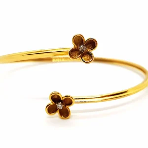 Bracelet Jonc Or jaune Diamant