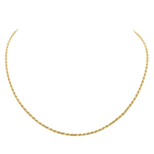 Collier Maille corde Or jaune