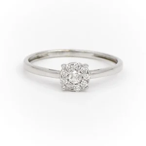 Bague Alliance Or blanc Diamant