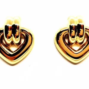 Boucles d'oreilles Coeur Or jaune