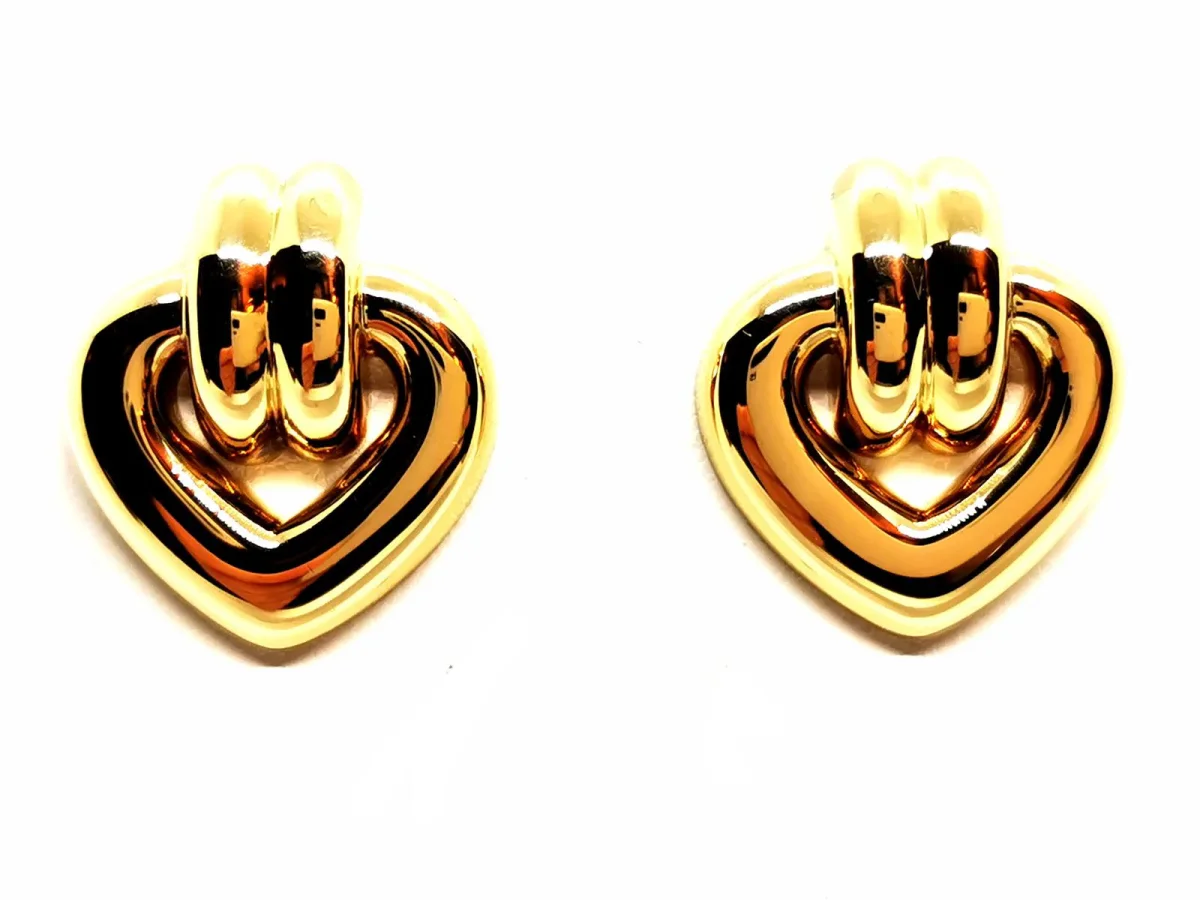 Boucles d'oreilles Coeur Or jaune – Image 2