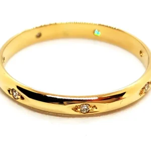 Bague Alliance Or jaune Diamant