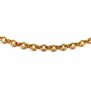 Collier Maille ciselée Or jaune