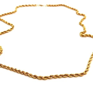 Collier Maille corde Or jaune