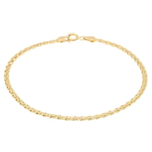 Bracelet Maille haricot Or jaune