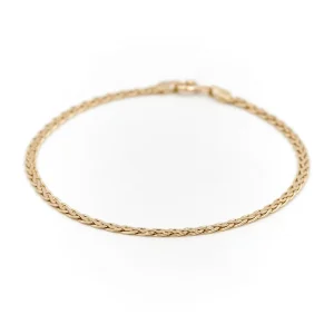 Bracelet Maille haricot Or jaune