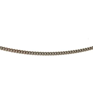 Collier Maille gourmette Or blanc