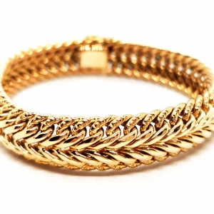 Bracelet Maille américaine Or jaune