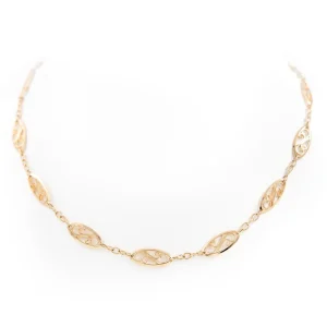 Collier Maille filigrane Or jaune