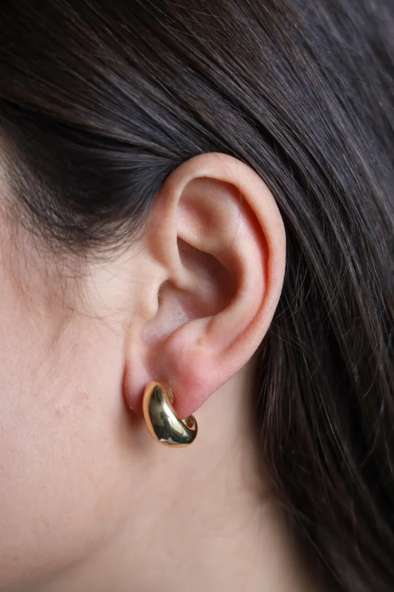 Boucles d'oreilles Créoles Or jaune – Image 3