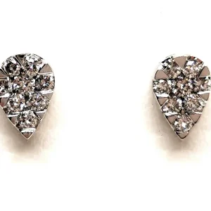 Boucles d'oreilles Or blanc Diamant