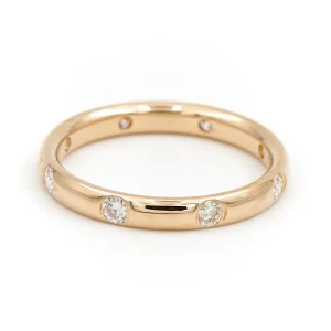 Bague Alliance Or jaune Diamant