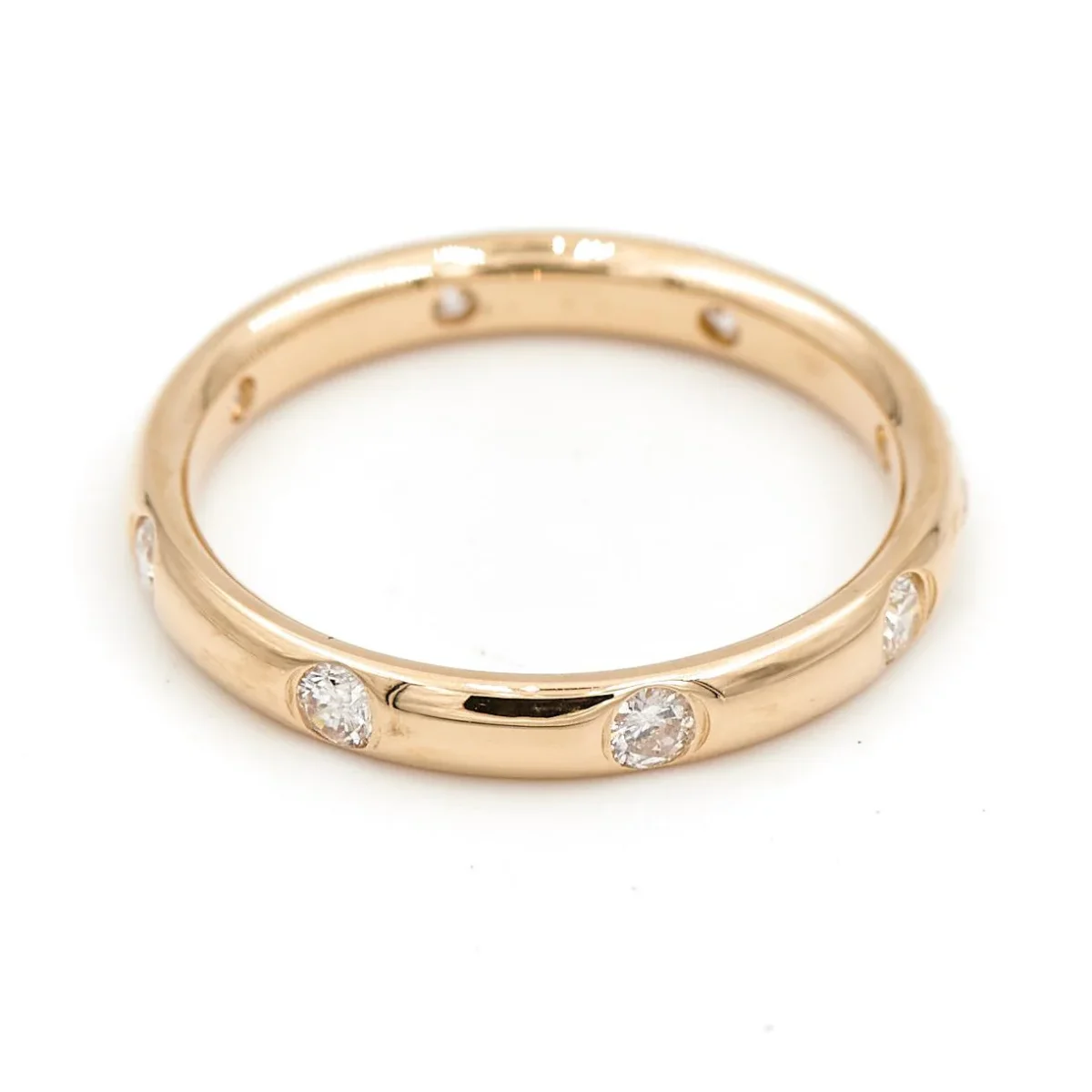 Bague Alliance Or jaune Diamant – Image 4