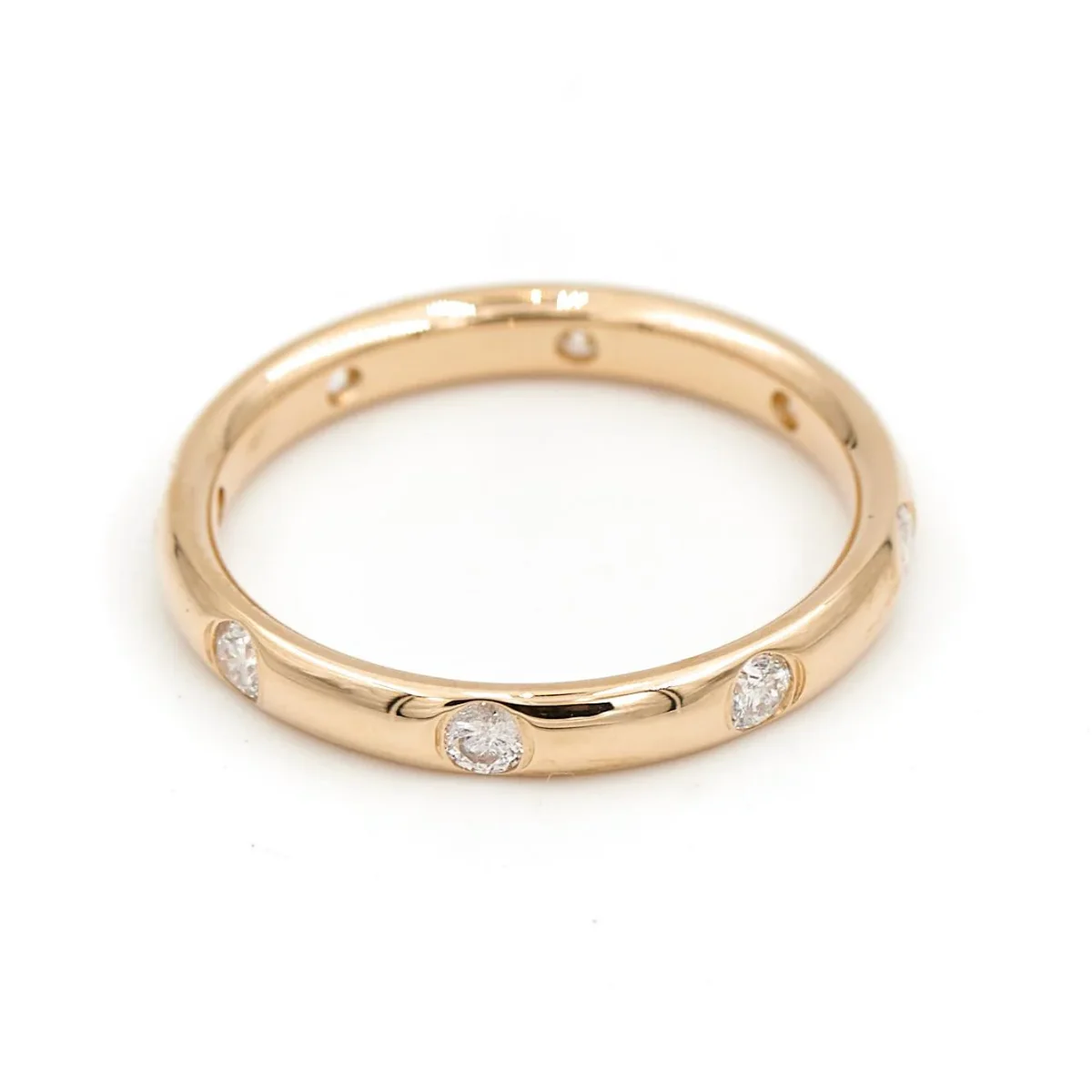 Bague Alliance Or jaune Diamant – Image 5