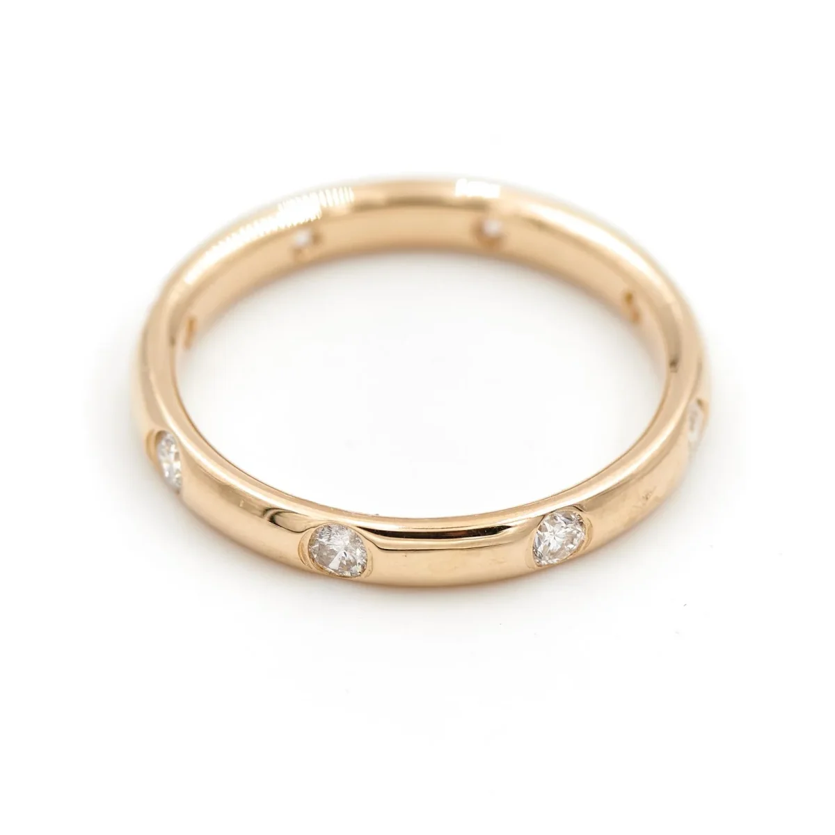 Bague Alliance Or jaune Diamant – Image 8