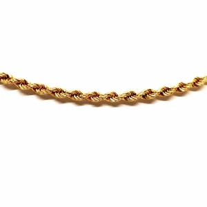 Collier Maille corde Or jaune