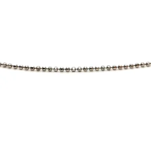 Collier Maille boule Or blanc