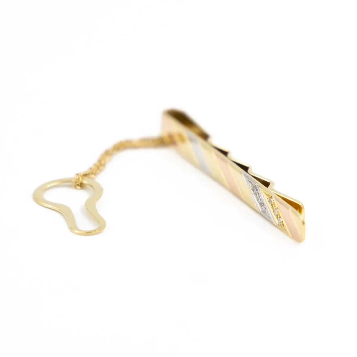 Chimento Accessoire Pince à cravate Or jaune, Or rose, Or blanc Diamant – Image 5