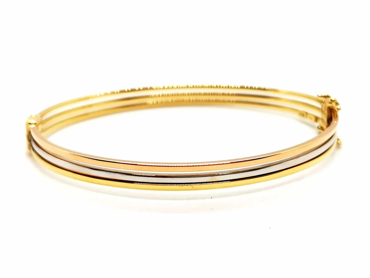 Bracelet Jonc Or jaune, Or blanc, Or rose