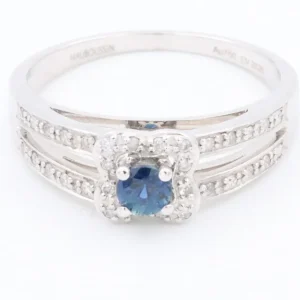 Mauboussin Bague Solitaire Chance of love Or blanc Saphir, Diamant