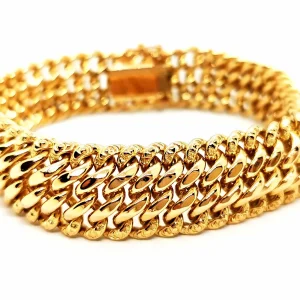 Bracelet Maille américaine Or jaune