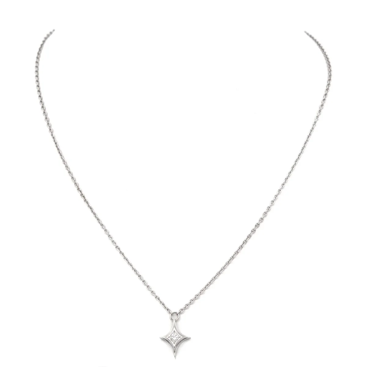 Collier Pendentif Platine Diamant