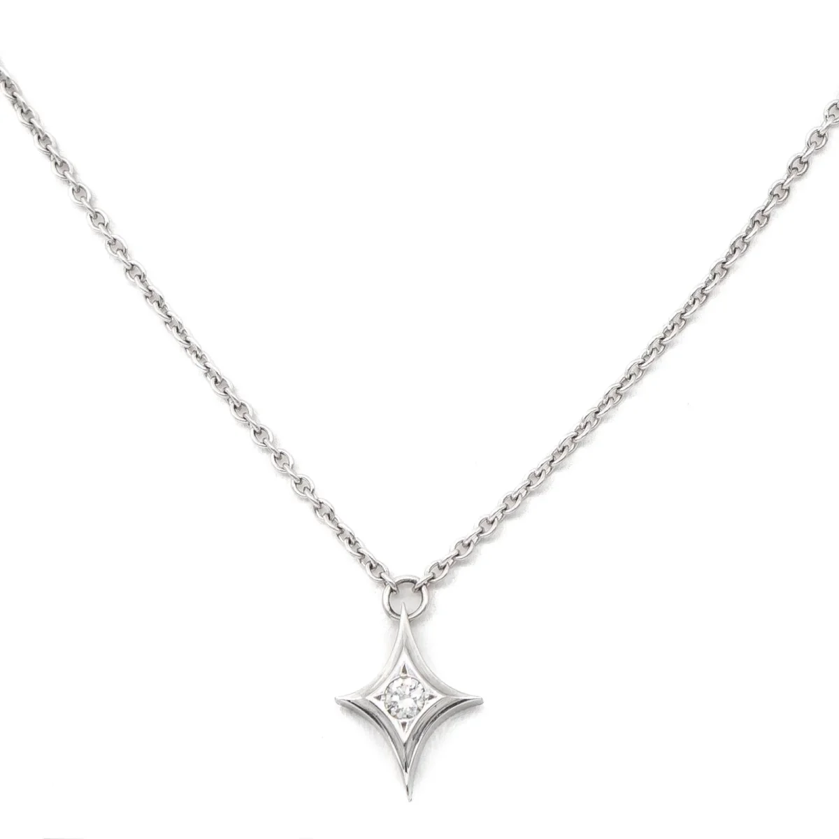 Collier Pendentif Platine Diamant – Image 7