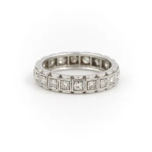 Bague Alliance Or blanc Diamant